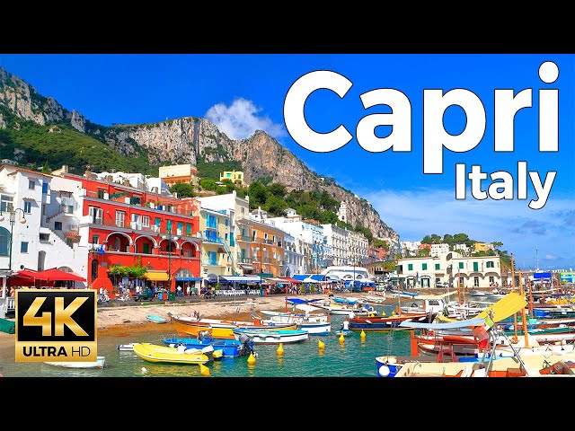Capri, Italy Walking Tour 2021 (4k Ultra HD 60fps) – With Captions