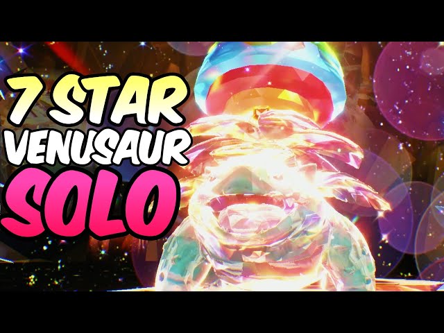 SOLO 7 Star Venusaur Raids in Pokemon Scarlet Violet