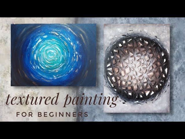 How to make a texture painting, DIY, acrylic painting for beginners, painting ideas easy techniques