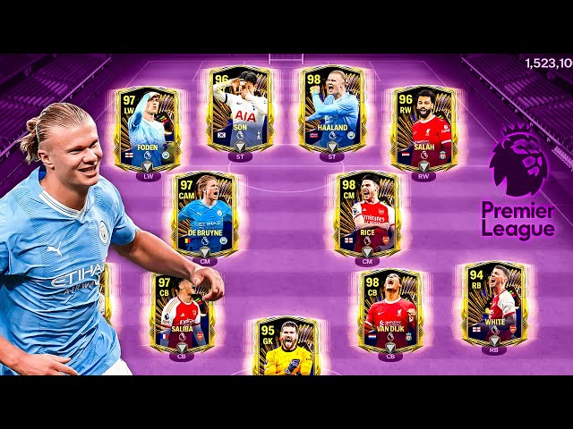 I Made Premier League TOTS Best Special Squad! Van Dijk, Haaland, Rice!! FC Mobile