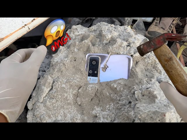 Restoring Destroyed Phone Stuck in concrete, Restore Vivo Y51 Cracked