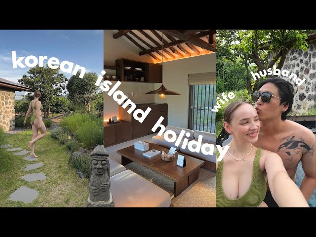 Jeju Vlog ☀️ married life, hanok pool villa, beach trip, traditional market & lots of food
