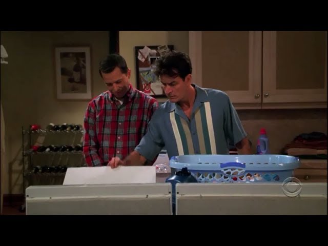 Two and a Half Men - Charlie Using the Washing Machine [HD]