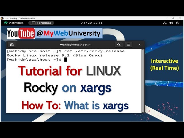 Tutorial for LINUX Rocky on xargs (How To: What is xargs )