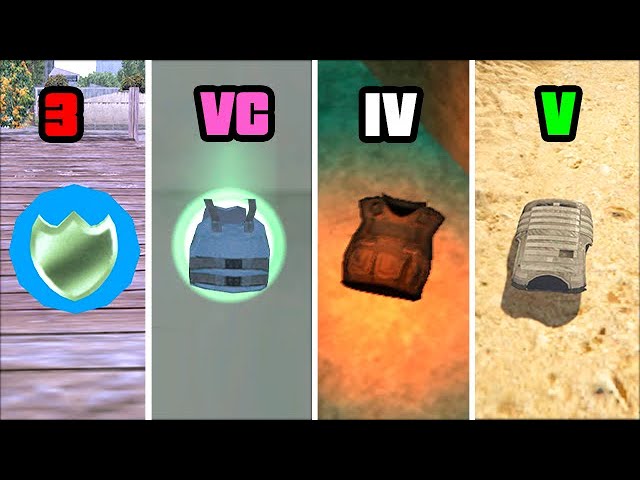 How to get ALL BODY ARMOR in GTA Games? (All Locations)