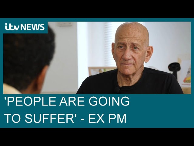 Ex Israel PM warns 'people are going to suffer as current leader vows to 'crush' Hamas| ITV News