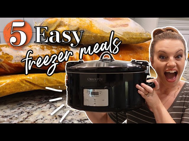 5 FALL CROCKPOT FREEZER MEALS | EASY DINNER RECIPES | MAKE THEM NOW OR FREEZE THEM FOR LATER!