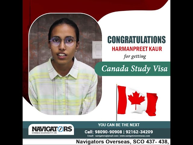 Success Story | Harmanpreet Kaur | Canada Study Visa | Canada Student Visa