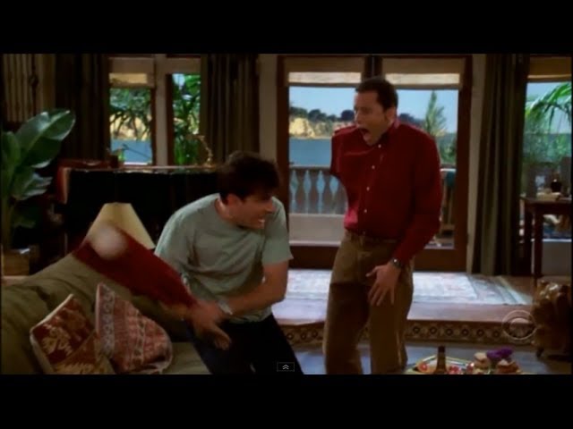 Two and a Half Men - Charlie Rips Alan's Arm Off [HD]