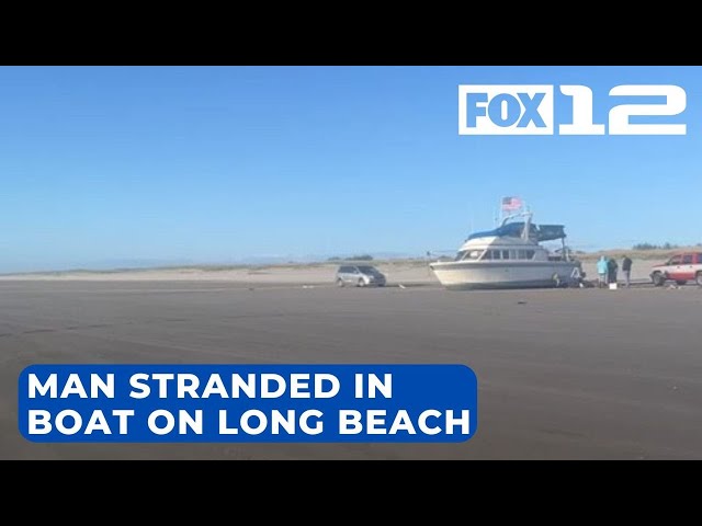 Man stranded in boat after running aground in Ocean Park