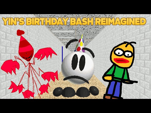 Stalk Bossfight?! | Yin's Birthday Bash Reimagined Full Gameplay [Baldi's Basics Fangame]