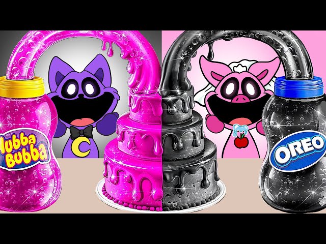 Black vs Pink Cake Decorating Challenge | Catnap VS Picky Piggy | Poppy Playtime 3 Animation