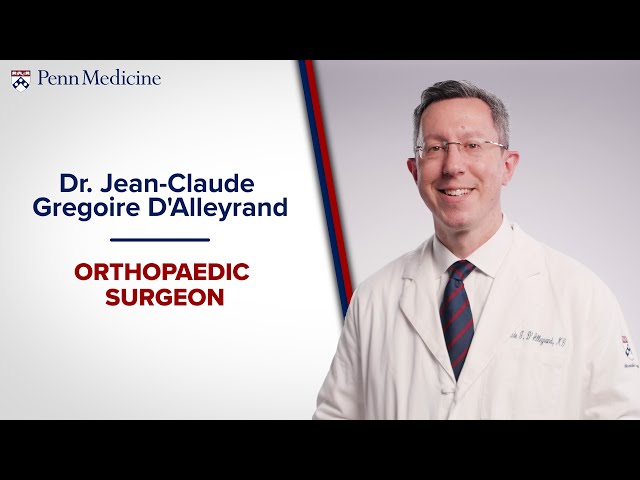 Meet Dr. Jean-Claude D'Alleyrand – Orthopaedic Surgeon