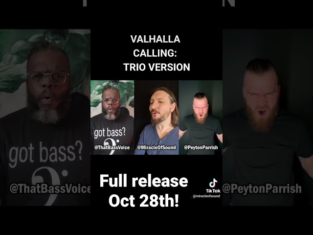 Valhalla Calling Trio Version, coming soon! #valhallacalling #miracleofsound