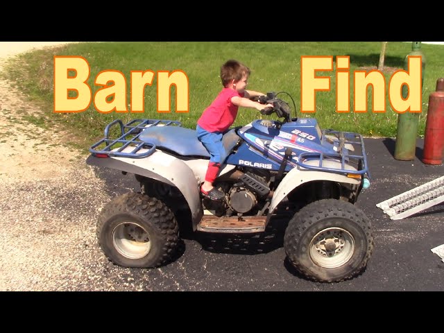 Forgotten Polaris ATV | Will it Run after Sitting in a Barn for 22 Years?