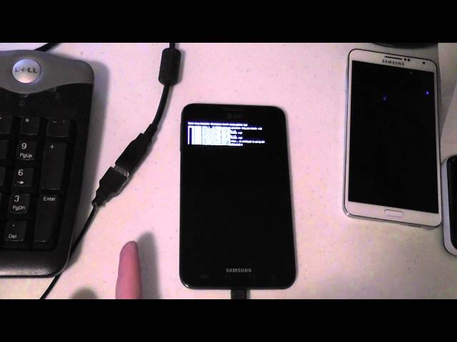 Galaxy Note i717 Ubuntu Touch Port Progress - Text Mode Terminal
