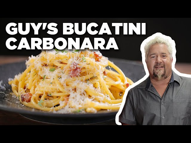 Guy Fieri's Bucatini Carbonara | Food Network
