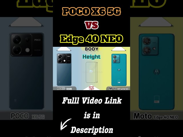 Poco X6 vs Moto Edge 40 Neo  |  #7sgen2vs7030 #antutu #geekbench #edge40neo #pocox65g  #x6pro#shorts