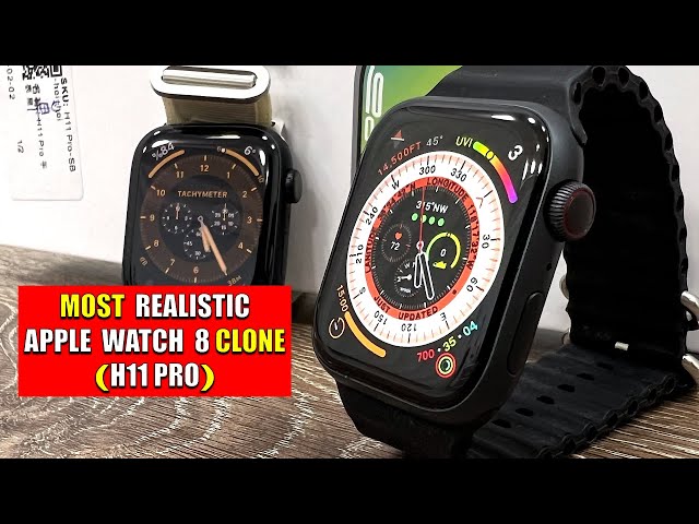 H11 Pro Smart Watch - the MOST Realistic APPLE Watch 8 Clone so far
