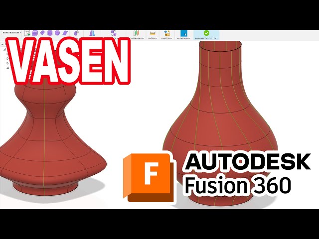 Das musst du kennen! Vasen in zwei Wege Fusion Tutorial Autodesk CAD