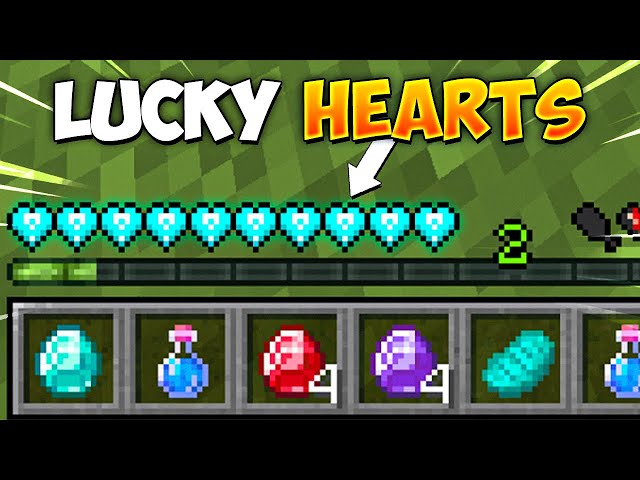 Minecraft But I Have DIAMOND LUCKY HEARTS!