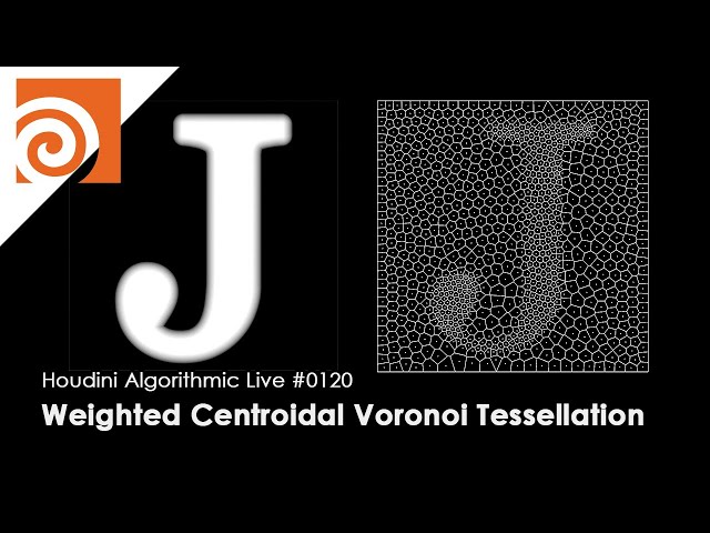Houdini Algorithmic Live #120 -  Weighted Centroidal Voronoi Tessellation