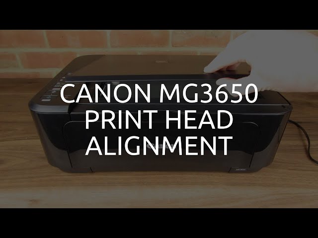 Canon MG3650 Print Head Alignment