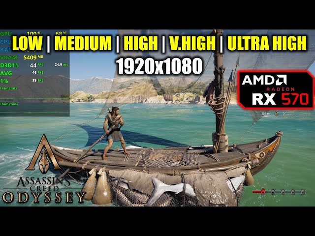 RX 570 | Assassin's Creed Odyssey - 1080p - All Settings