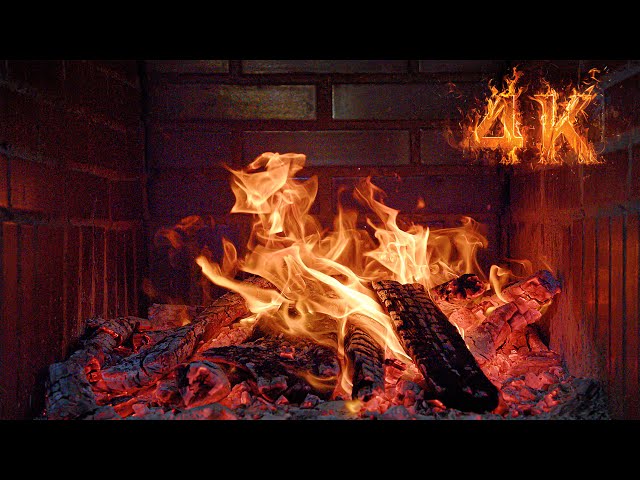 Cozy Fireplace Ambience 🔥 The BEST Relaxing Fireplace 4K Video with Crackling Fire Sounds 3 Hours 🔥