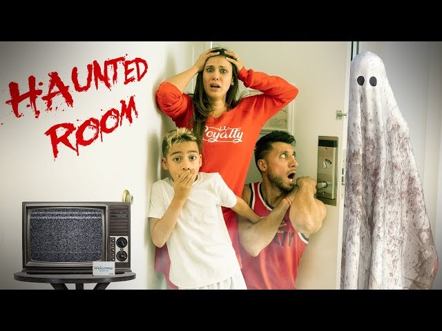 We Stayed In A HAUNTED HOTEL ROOM!!! | The Royalty Family