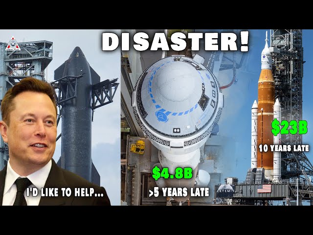 Disaster! NASA's loss of billions of dollars on itself and Boeing Starliner. Can SpaceX save both?