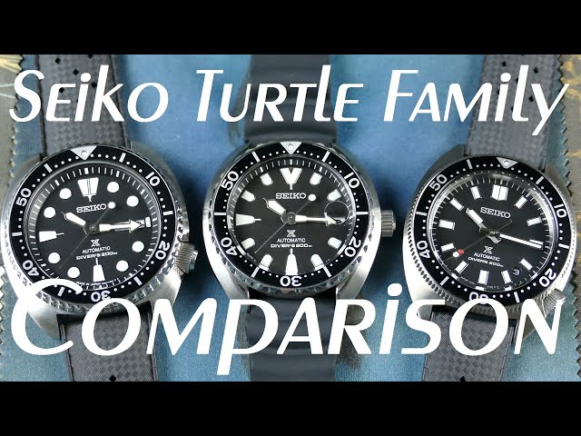 On the Wrist, from off the Cuff: Seiko Turtle-Family Comparison; SRPE93 vs. SRPC35 vs. SPB317
