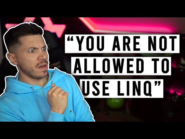 "Stop Using LINQ in .NET!"