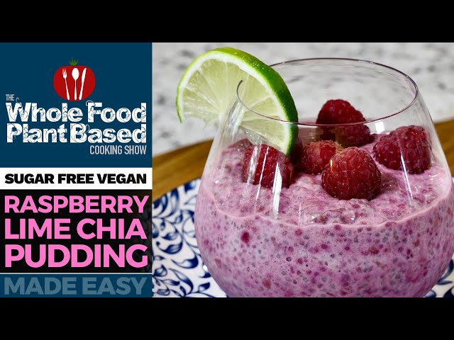 VEGAN RASPBERRY LIME CHIA PUDDING » easy breakfast for weight loss!