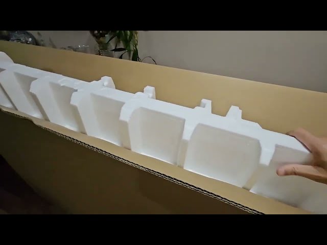 Samsung 75 inch Q60C TV unboxing and setup