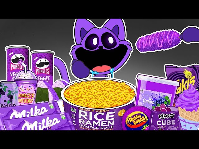 Best of Convenience Store PURPLE Food Mukbang with CATNAP | Poppy Playtime Chapter3 Animation | ASMR