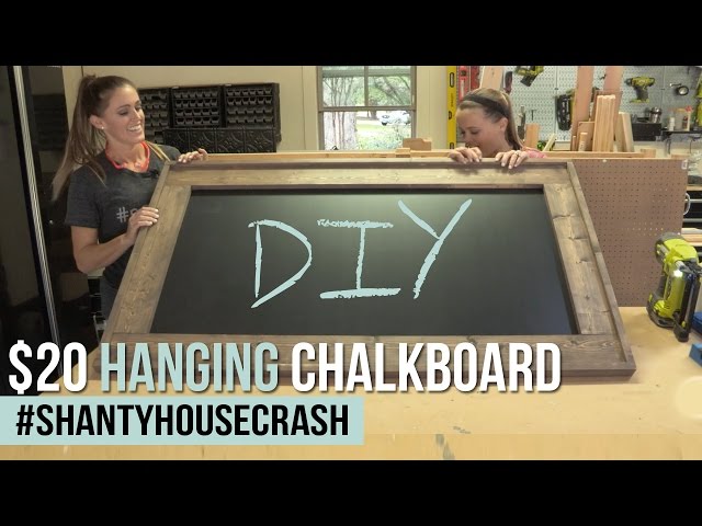 DIY Hanging Chalkboard | ShantyHouseCrash
