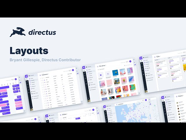 Visualize Your Data Better with Directus Layouts: Tables, Cards, Calendars, Maps and Kanban