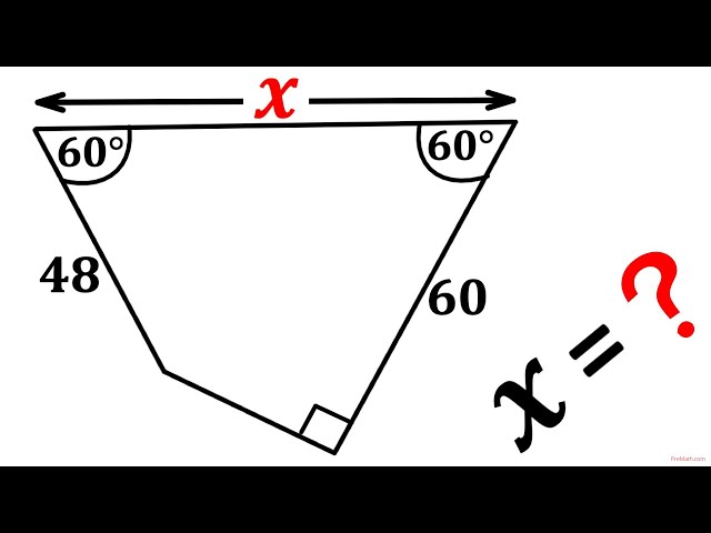 Find  the side length X of the Quadrilateral | Important Geometry skills explained | Fun Olympiad