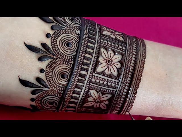 Easy 3D Style Floral Henna Design | Simple Bridal Mehndi | Bhrwa Mehndi | सुंदर मेहंदी डिजाइन