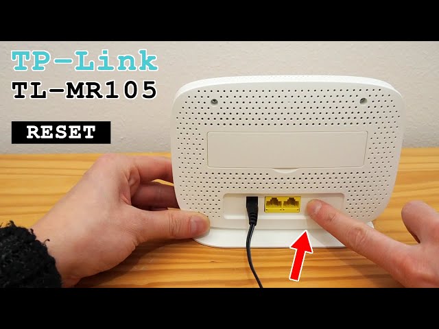 TP-Link TL-MR105 4G Router Wi-Fi • Factory reset