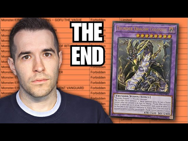 BANLIST - The End Of Yugioh Is Here