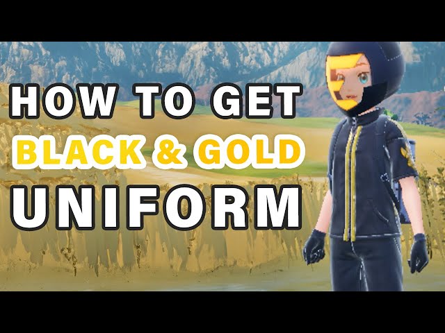 How to Unlock SECRET Black & Gold Tracksuit Uniform ► Pokemon Indigo Disk DLC