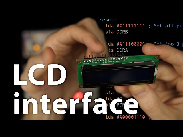 Connecting an LCD to our computer — 6502 part 4