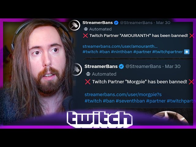 Asmongold Criticizes Twitch After Female Bans | Nmplol, Malena