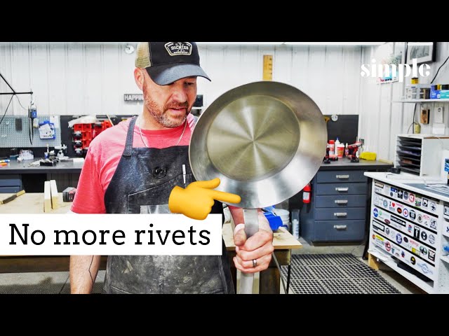 Modifying a carbon steel frying pan.