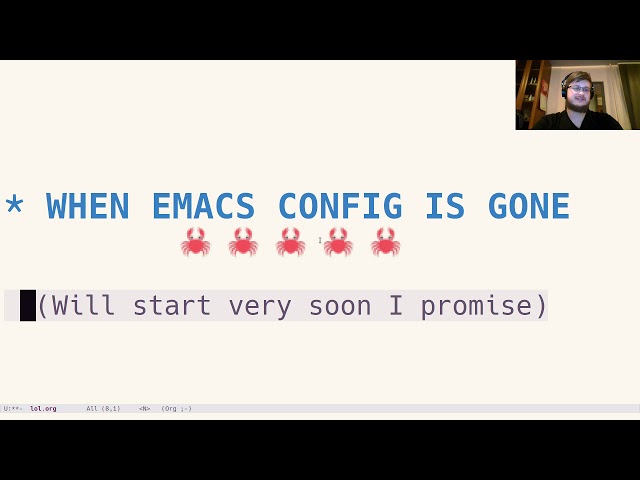 Configuring Emacs from scratch part 1 (maybe the only one)