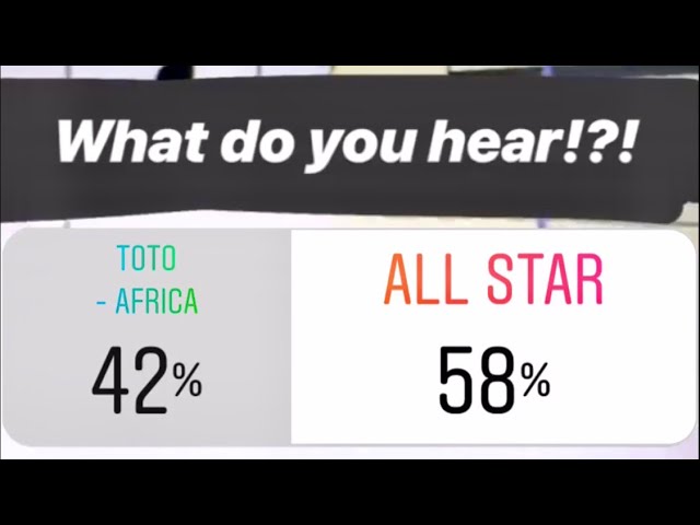 Do You Hear "Africa" or "All Star"?
