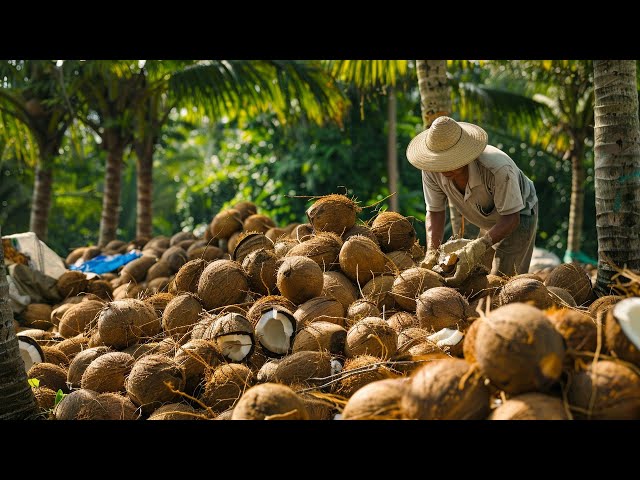 How Jewish People Turn Giant Coconuts into Oil & Sugar - A Closed-Loop Process of Smart Agriculture