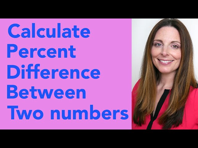 How to Calculate Percent Difference Between Two Numbers in Excel